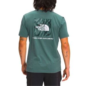 The North Face Box NSE Explore Short Sleeved Men’s Shirt Balsam Green sz Large